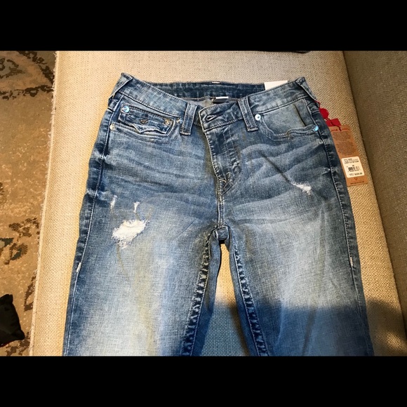 True religion size 30 distressed jeans - Picture 2 of 5